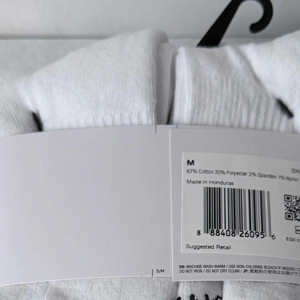 Nike Everyday Plus Dri-FIT White Crew Socks